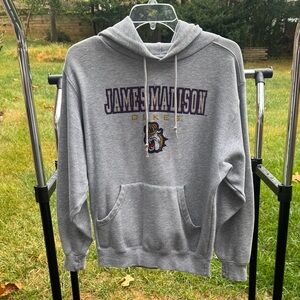 Gray James Madison Dukes Hoodie
